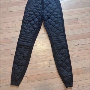 Alo Yoga Black Quilted Joggers